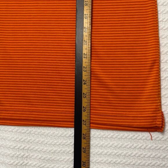 Callaway Men’s Orange Striped Opti-Dry Polo Golf Short Sleeve Shirt, Sz Medium - Picture 7 of 8